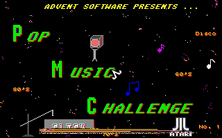 Pop Music Challenge atari screenshot